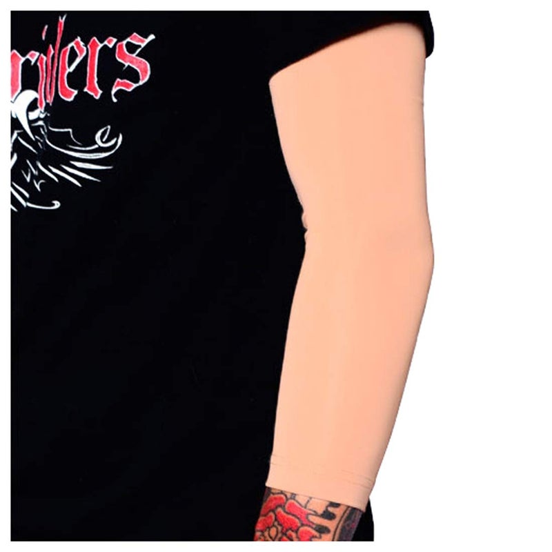 Tat2X Ink Armor Premium 3/4 Arm Tattoo Cover Up Sleeve - No Slip Gripper - U.S. Made - Light - XSS (single arm/elbow sleeve) - Image 1